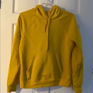 Only yellow hoodie